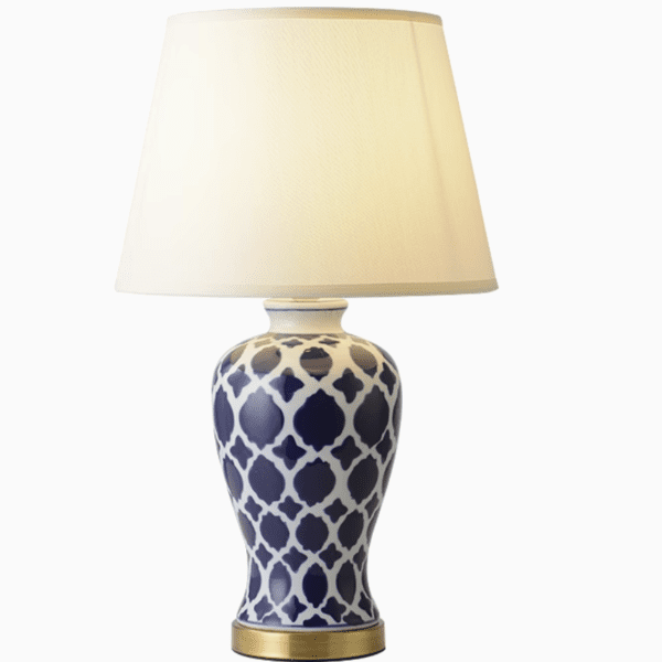 Large Blue pattern Lamp - Image 5