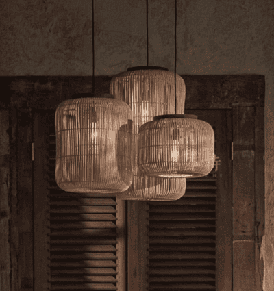 Bamboo ceiling Lamp