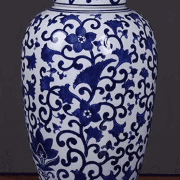 Round China Ginger jar - Image 3